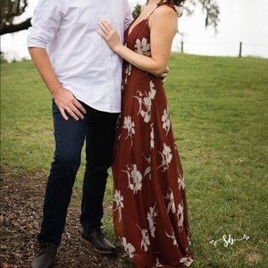 Lulus All Mine Floral High Low Maxi Dress